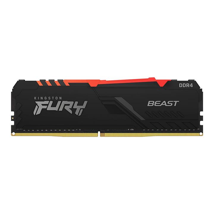 رم DDR4 کینگستون مدل FURY Beast RGB 16GB SINGLE 3200MHZ CL16